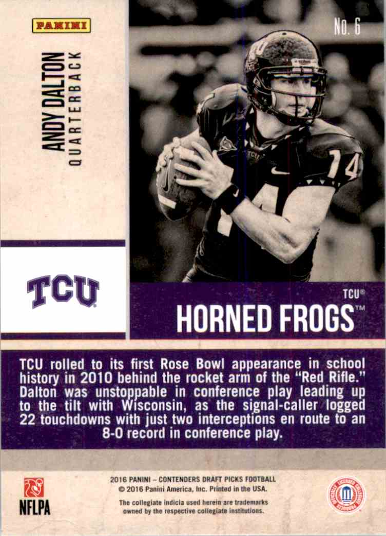 2016 Panini Contenders Draft Picks Old School Colors Andy &hellip;