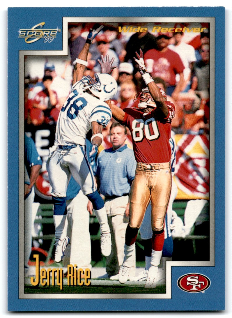 1999 Score Jerry Rice #72 on Kronozio