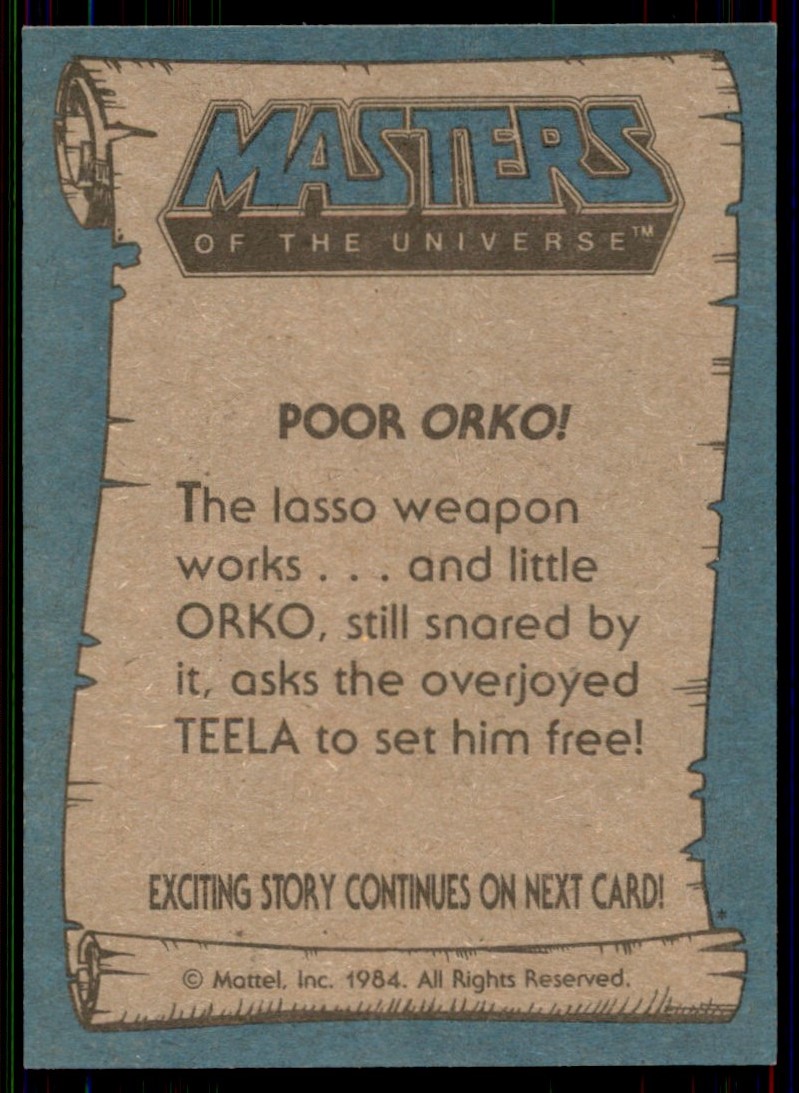 1984 topps Masters of the universe Orko Mattel #29 - Picture 2 of 2