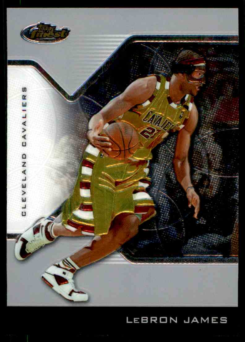 lebron james topps finest