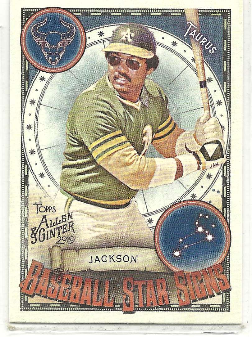 2019 Topps Allen & Ginter Baseball Star Signs Reggie Jackson #BSS-22