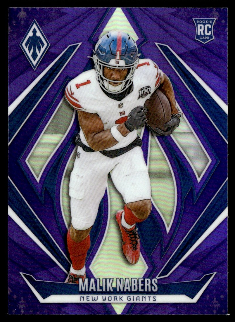 2024 Panini Phoenix Purple Fade Malik Nabers RC #221