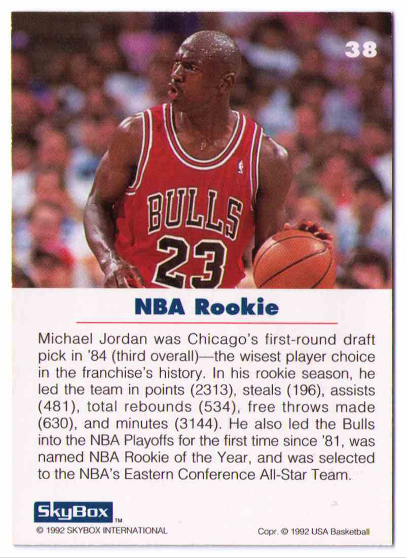 1992-93 Skybox USA Basketball Michael Jordan #38 on Kronozio