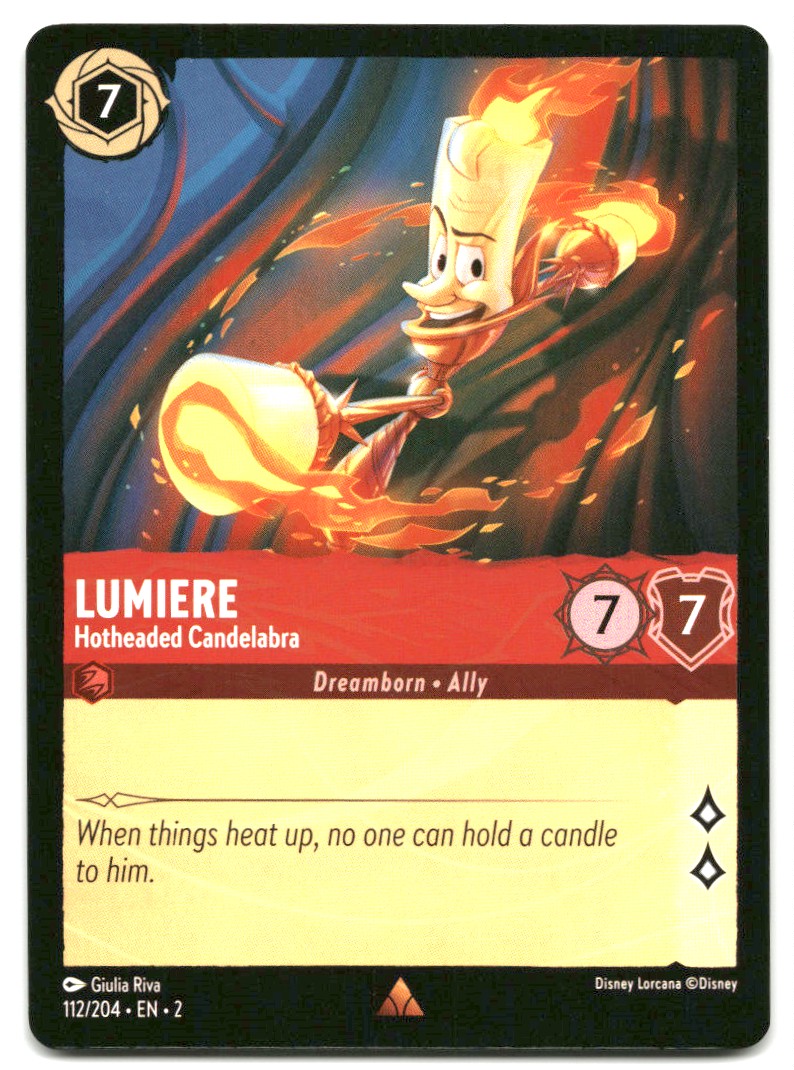 2023 Disney Lorcana Trading Card Lumiere #112 Rise of the Floodborn | eBay