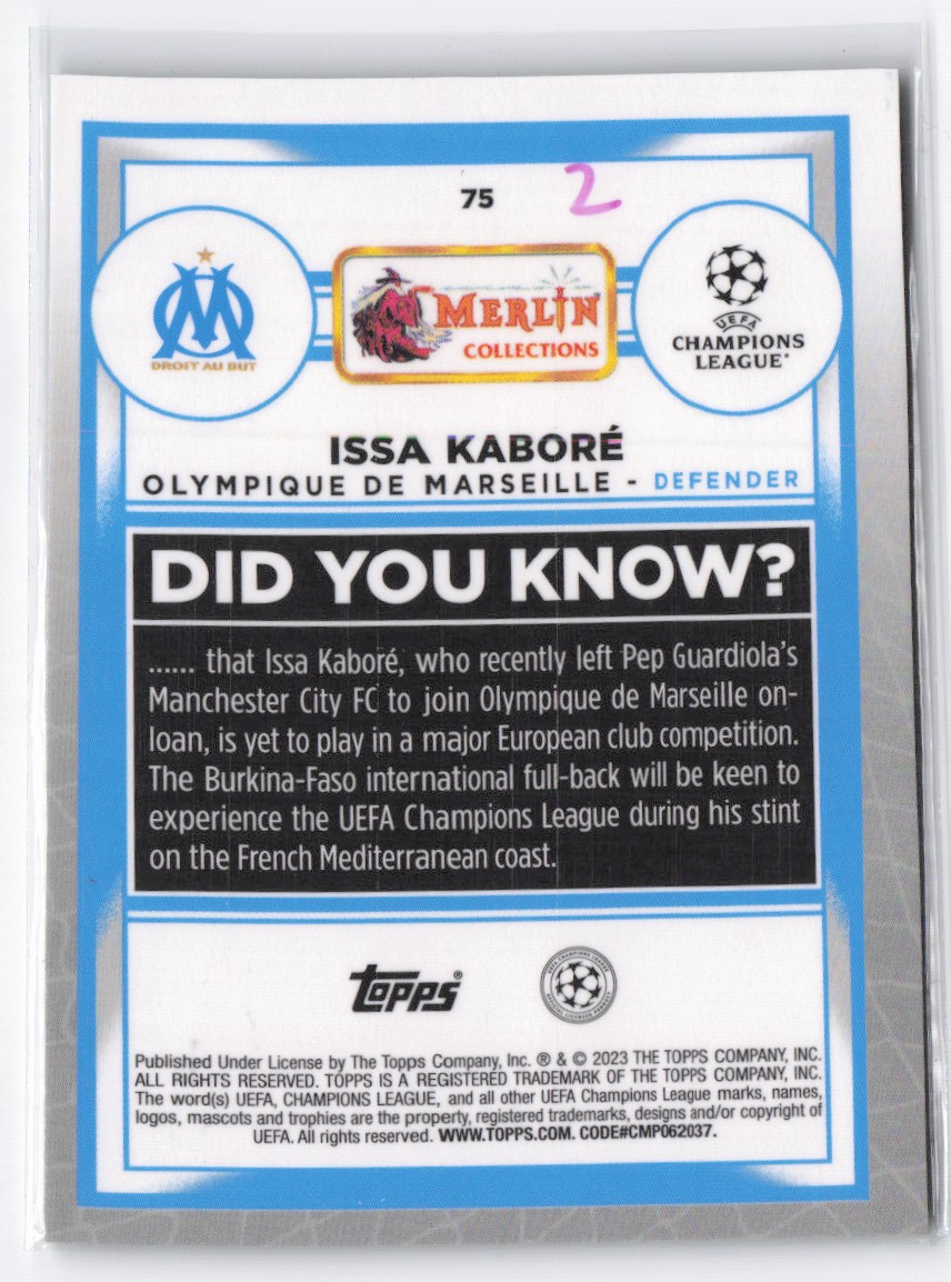 Olympique de Marseille | Trading Cards: Panini Défi Foot 2000-200