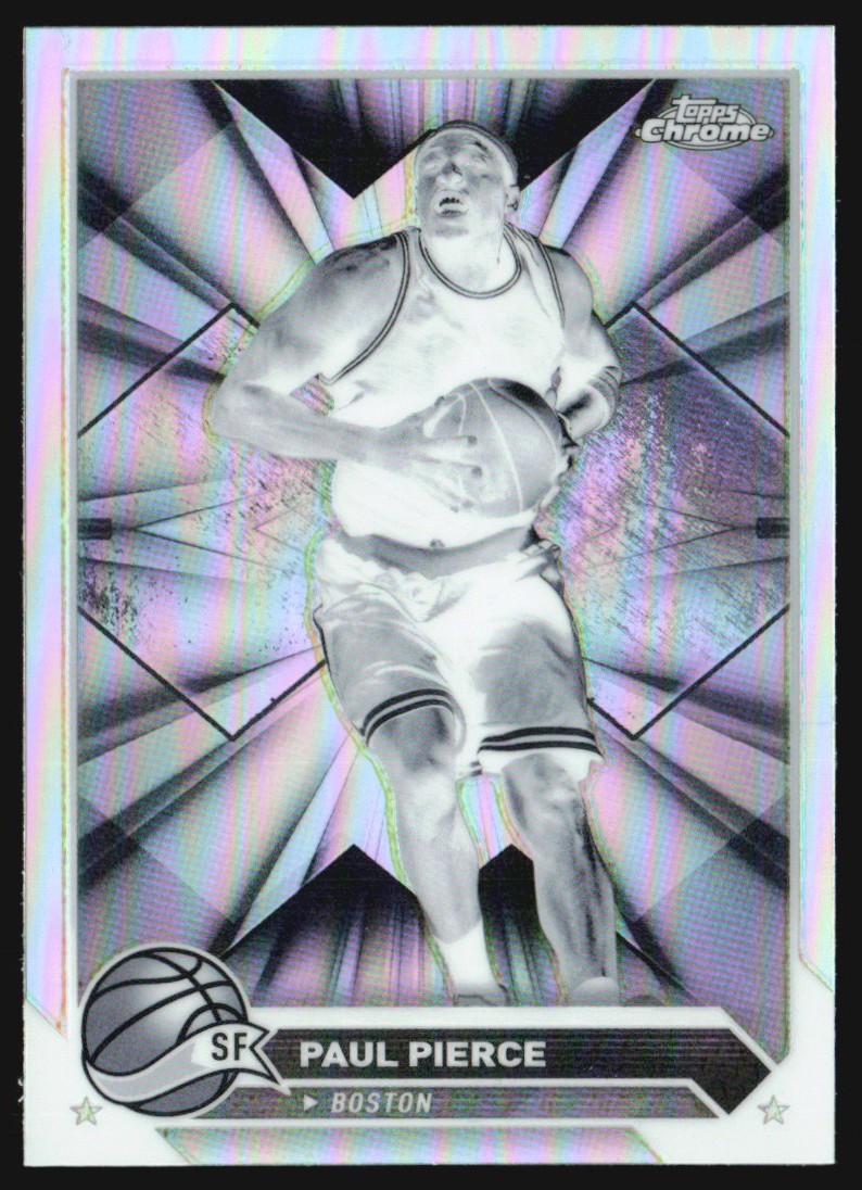 2023-24 Topps Chrome Negative Refractor Paul Pierce #146