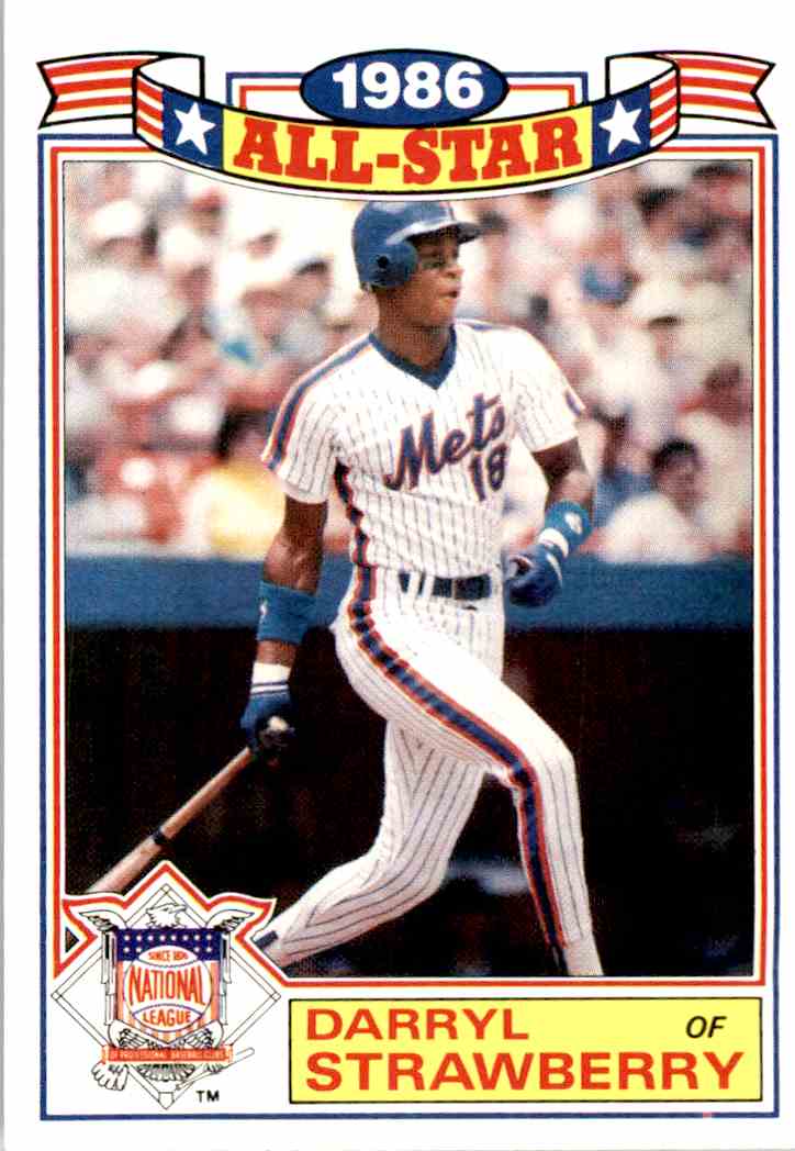 1987 topps darryl strawberry all star