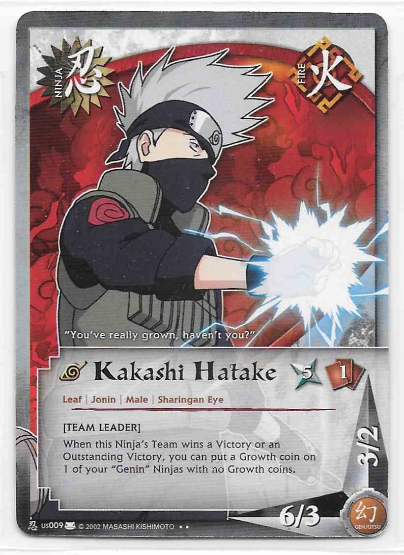 Naruto Cards CCG TCG Kakashi Hatake 1510 FOIL UNCOMMON COMBINE SHIPPING 
