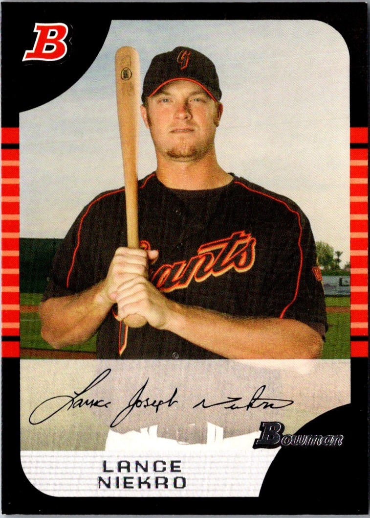 2005 Bowman Chrome Draft Picks & Prospects Lance Niekro #BDP24