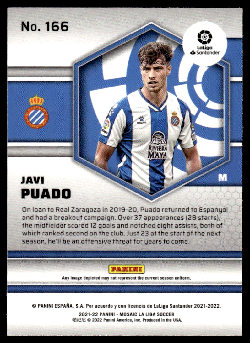2021 Panini Mosaic La Liga Javi Puado Rookie RCO Espanyol