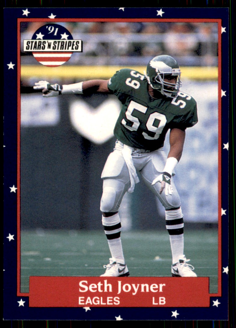 1991 Fleer Stars and Stripes Seth Joyner Philadelphia Eagles #99 - Picture 1 of 2