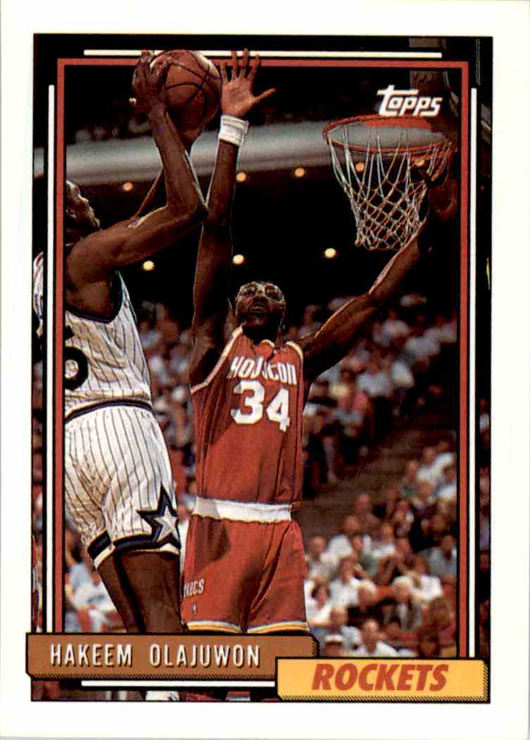 1992 93 Topps Hakeem Olajuwon 337 On Kronozio