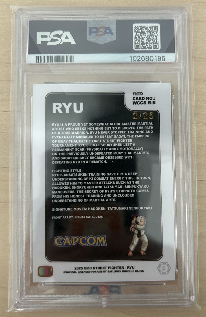 2025 SMC WCCS - PROMO Street Fighter RYU card back image