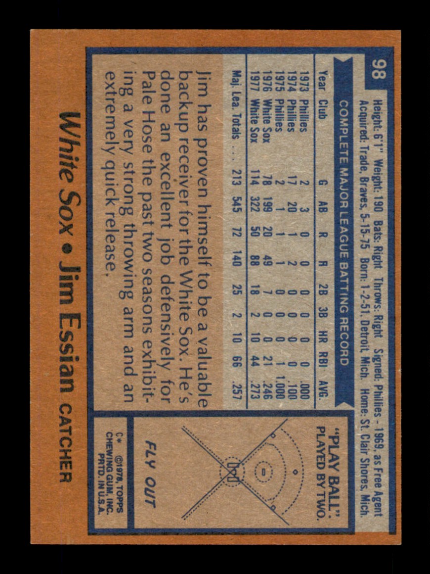 Topps Baseball #1-250 1978 - TÚ ELIGES - Completa tu conjunto - Imagen 196 de 499