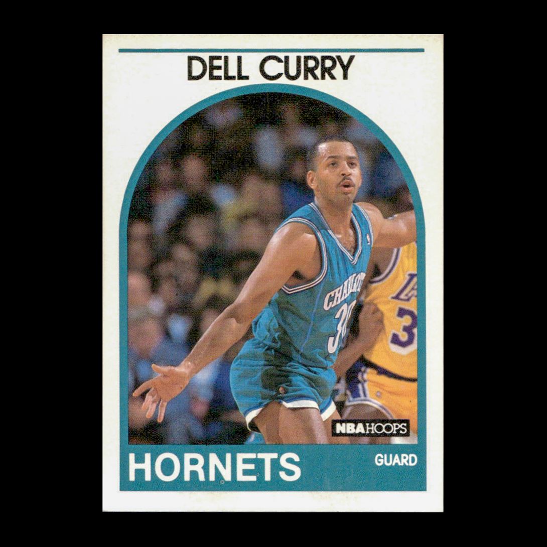 Dell Curry 1989-90 Hoops Charlotte Hornets #299 R331A 16 | eBay