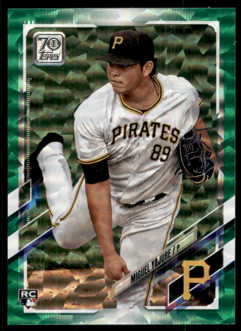 2021 Topps Green Foil Miguel Yajure #612 card front image