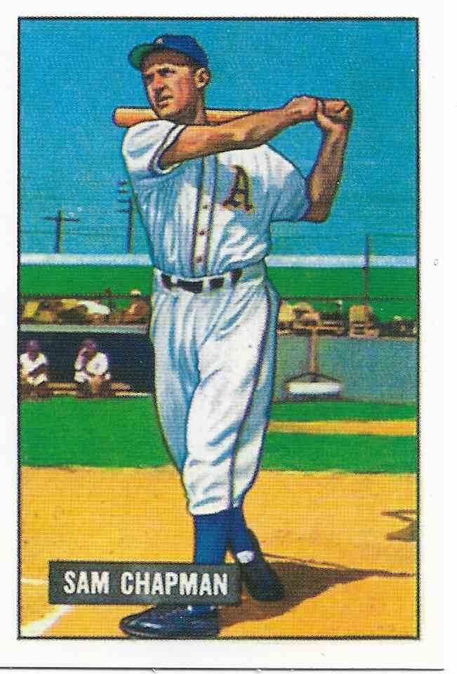 1986 C.C.C. 1951 Bowman Reprint Sam Chapman #9