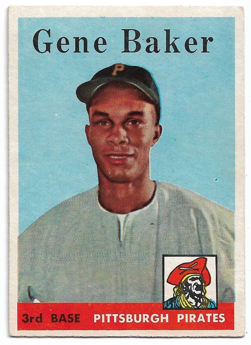 1958 Topps Gene Baker #358 card front image