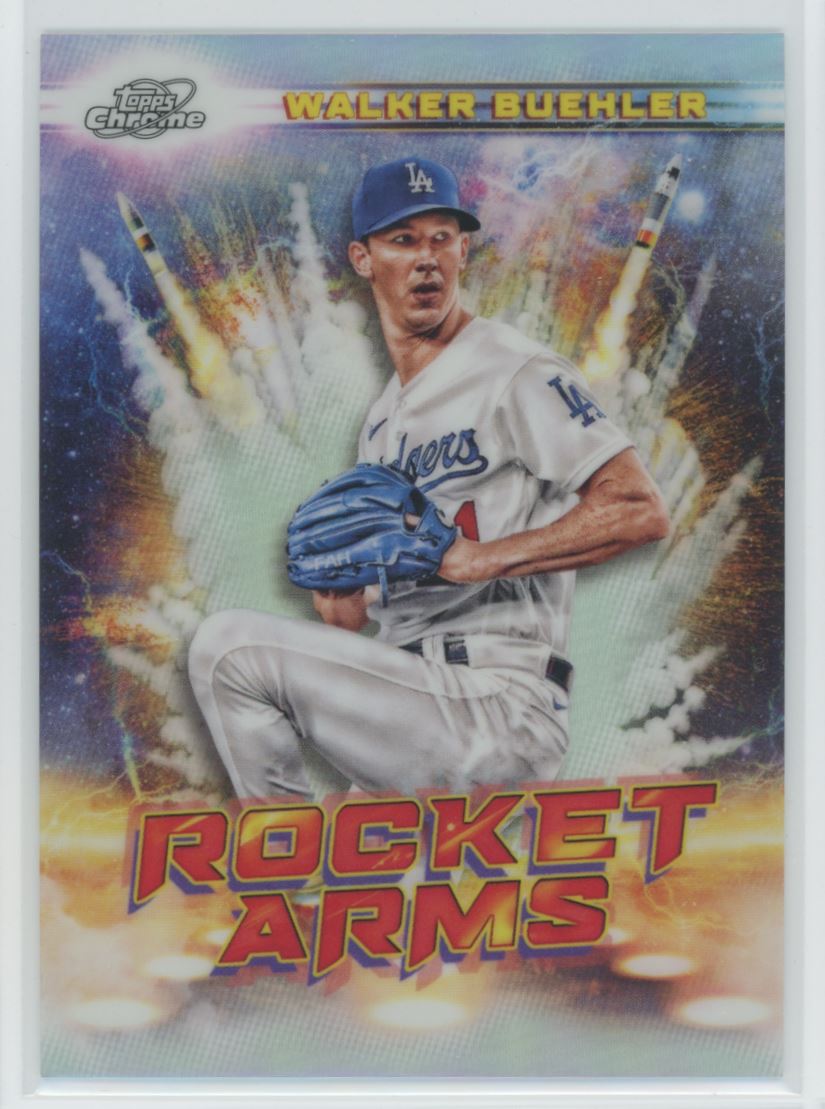 2022 Topps Cosmic Chrome Rocket Arms Walker Buehler Dodgers #RA-8