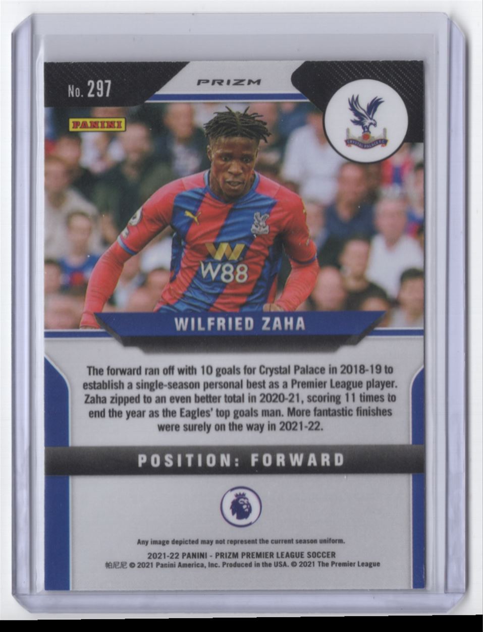クリスタルパレス No11 ザハ 2021 IMMACULATE SOCCER CRYSTAL PALACE WILFRIED ZAHA BASE /80