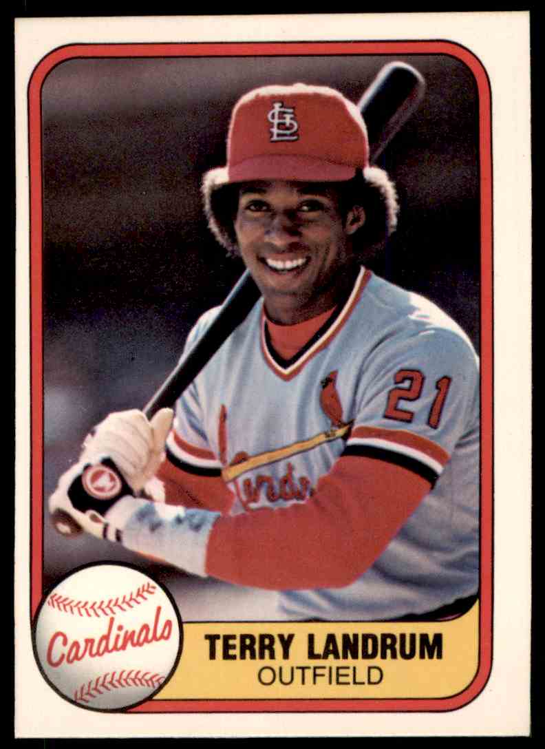 1981 Fleer MLB Baseball Terry Landrum #539