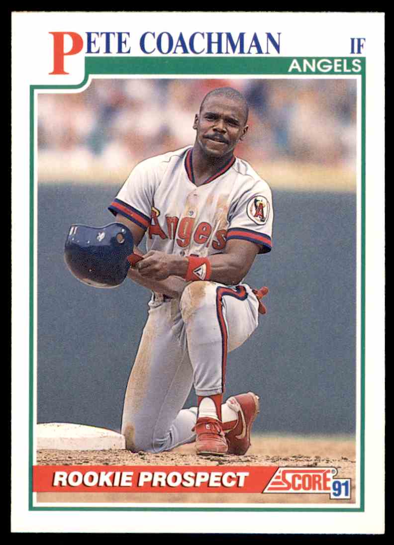 1991-92 Score MLB Baseball Pete Coachman #344