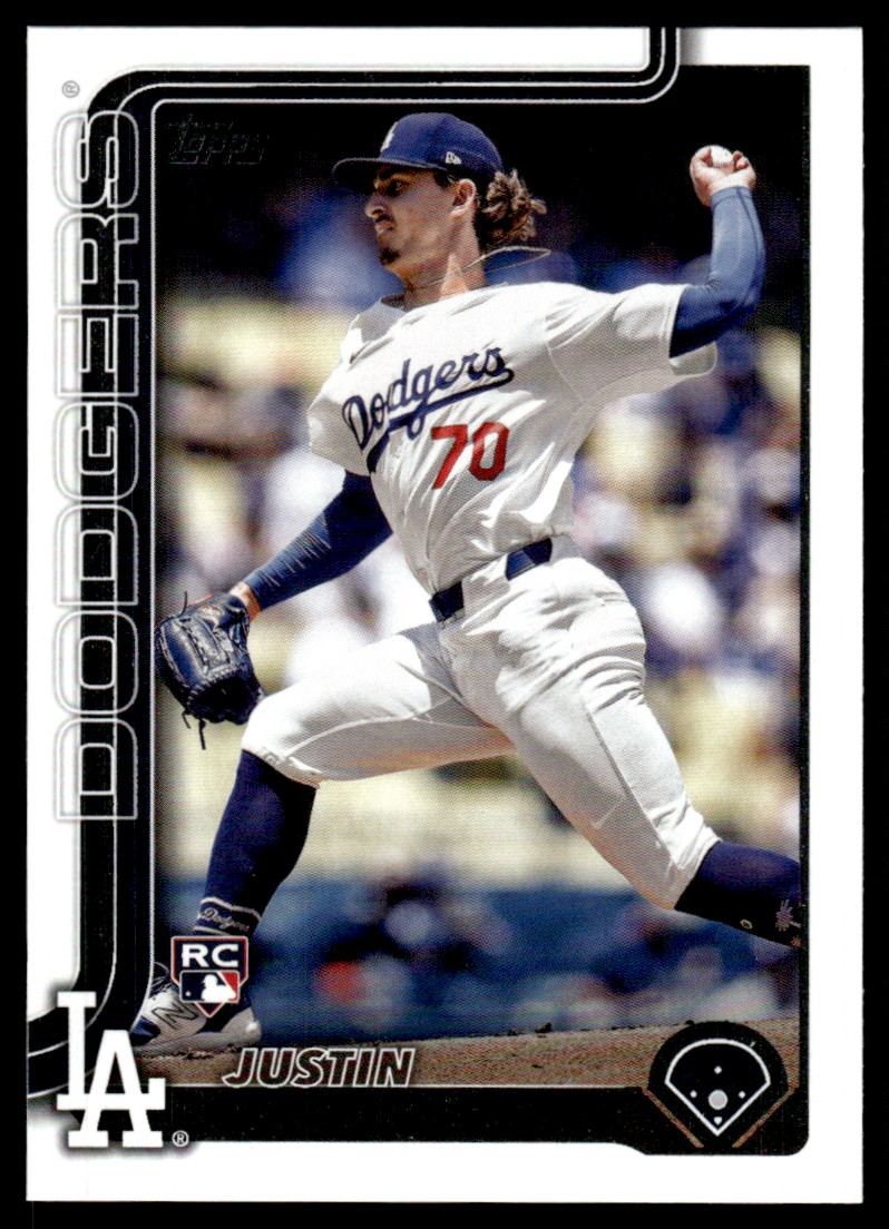 50シリ Topps 2025 JUSTIN WROBLESKI ロブレスキ 2025 Topps Justin Wrobleski Rookie Los Angeles Dodgers #204 | eBay