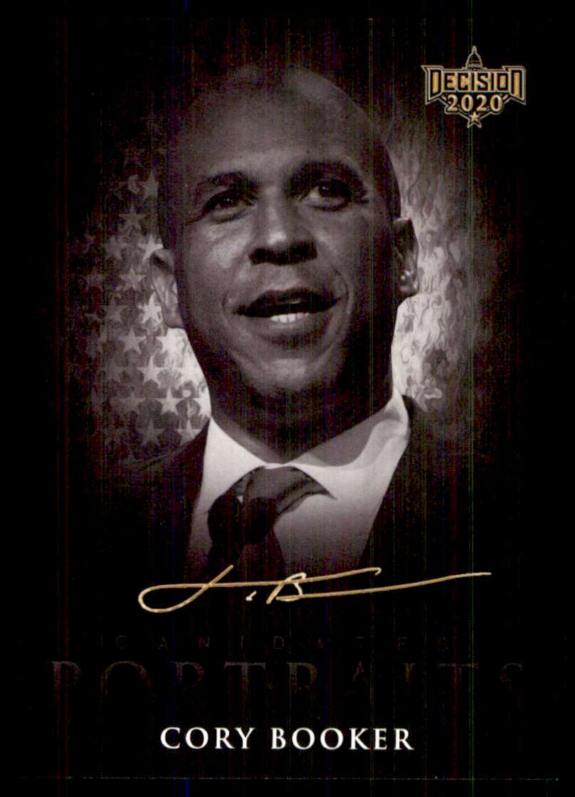 2020 Decision Candidate Portraits Cory Booker #CP8 card front image