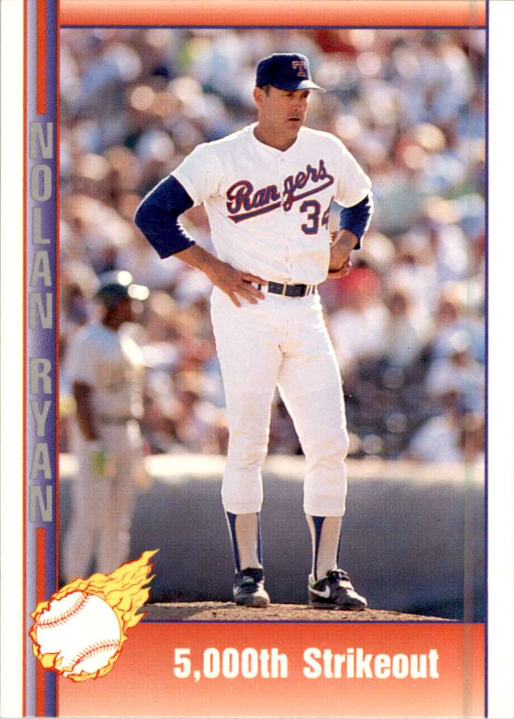 Nolan Ryan 5 000 Strikeout Card Cards Blog