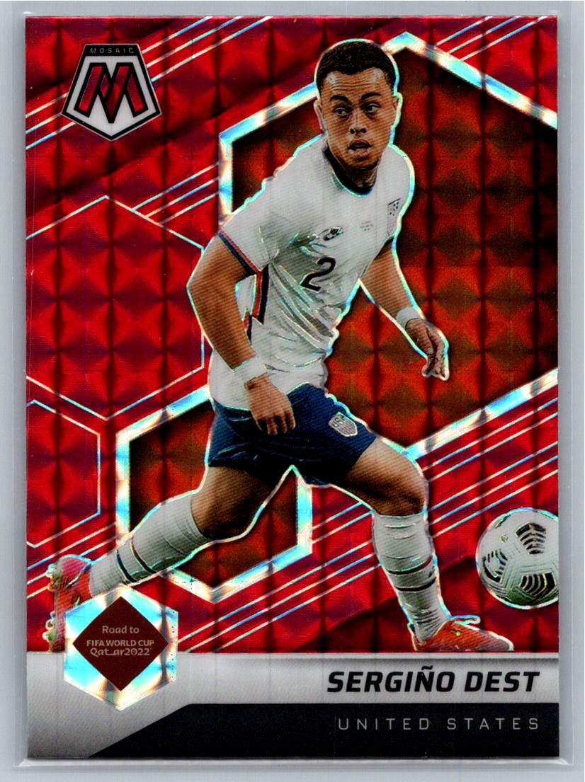 2022 PANINI MOSAIC ROAD TO FIFA WORLD CUP SERGINO DEST USA #106 RED