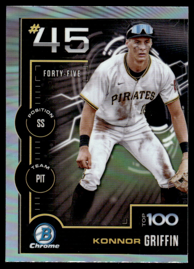 2025 Bowman Scouts Top 100 Konnor Griffin Pittsburgh Pirates #BTP