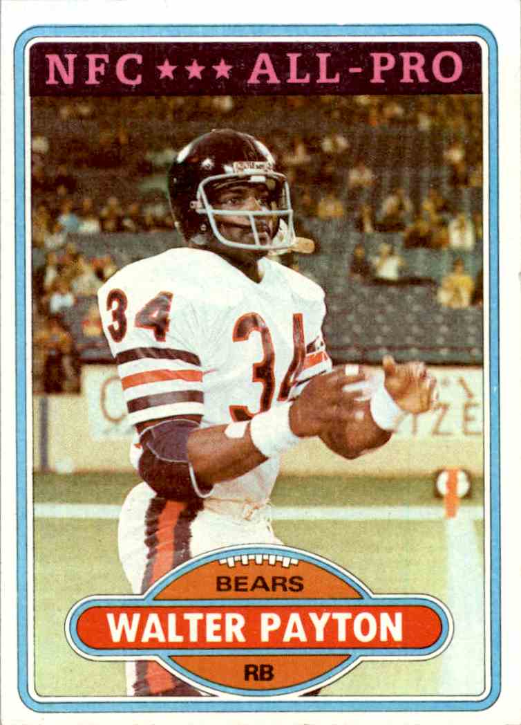 walter payton jersey card