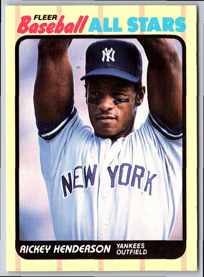 1989 Fleer Baseball All-Stars Rickey Henderson #20