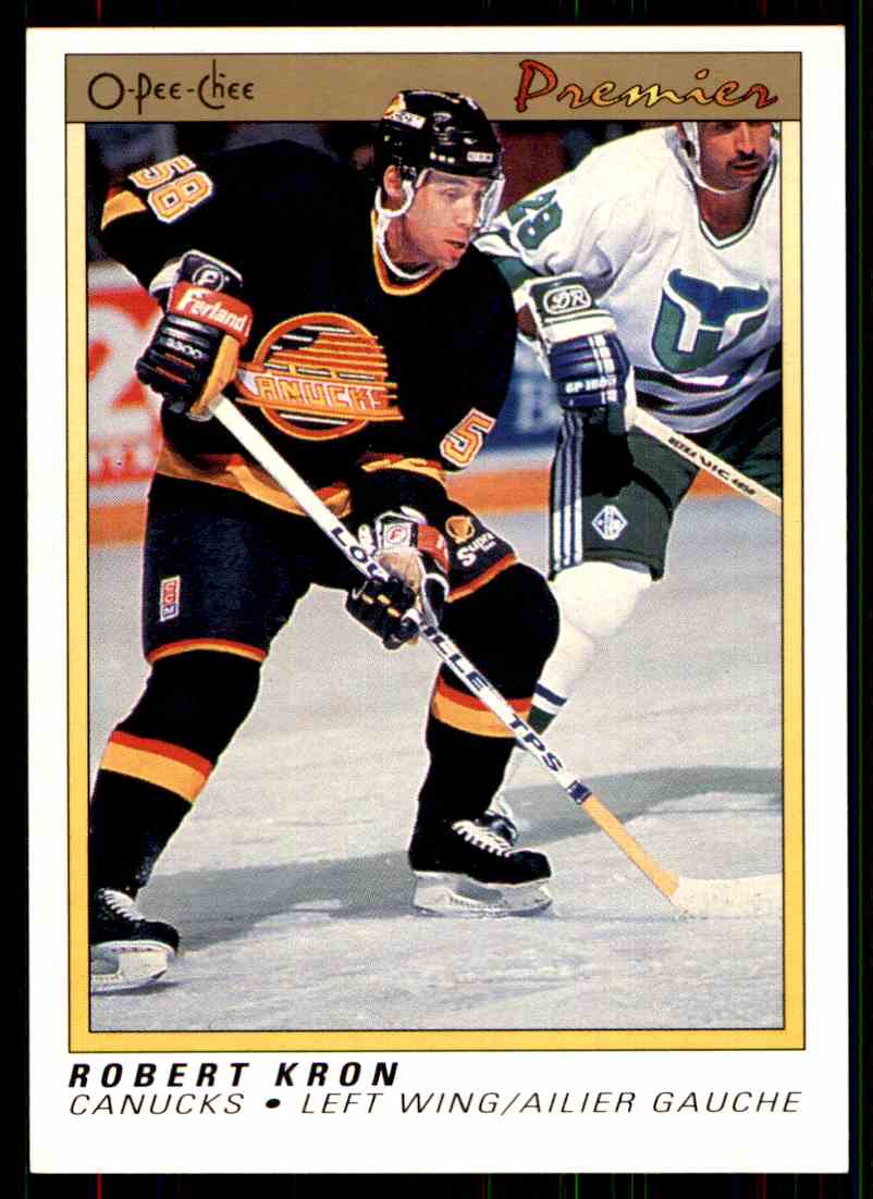 1990-91 O-Pee-Chee Premier Robert Kron #52