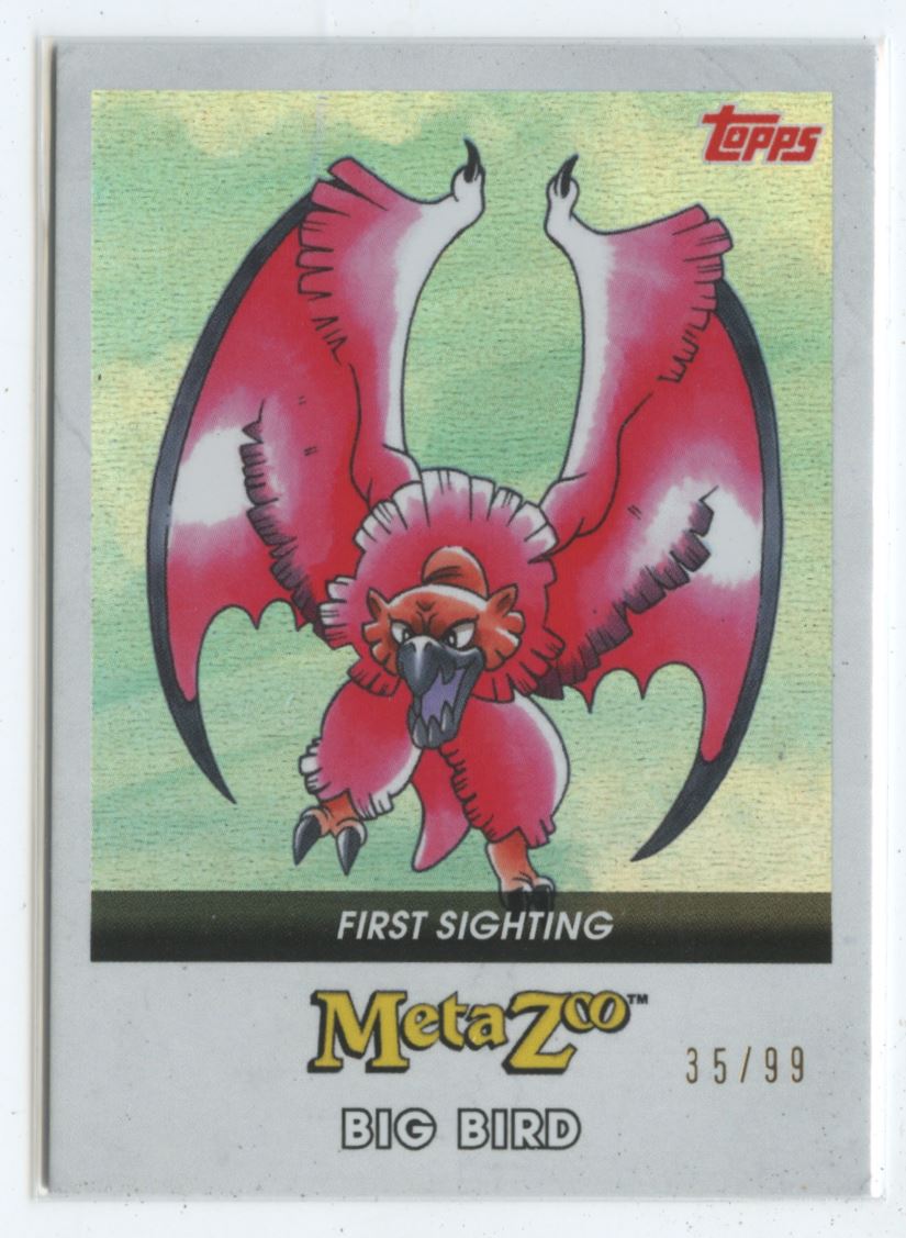 2022 Topps Metazoo Wilderness First Sighting Big Bird #5-F card front image