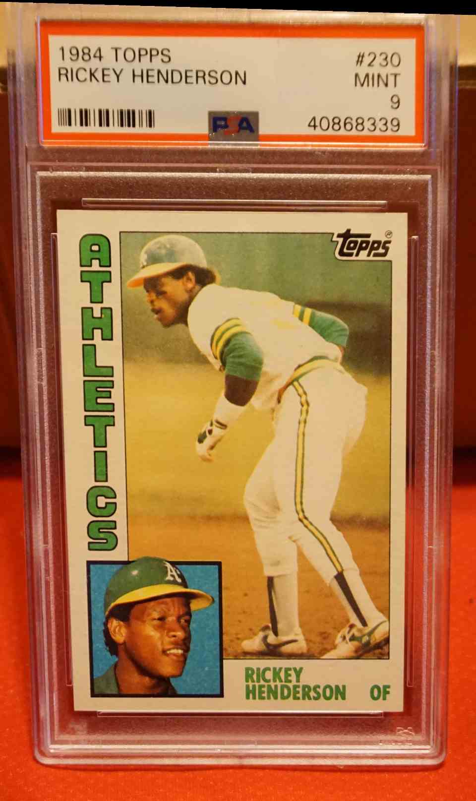 1984 Topps Rickey Henderson #230