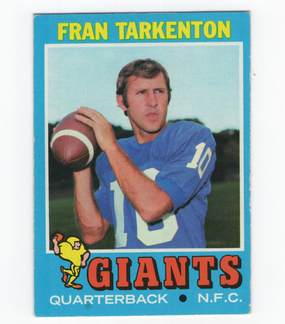 1971 Topps Fran Tarkenton New York Giants #120 – The Breaks-Keep it Real