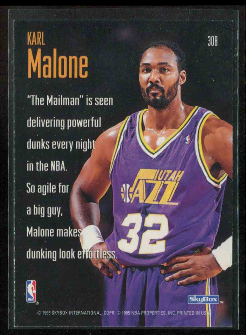 1994-95 Skybox Premium Karl Malone 308 on Kronozio