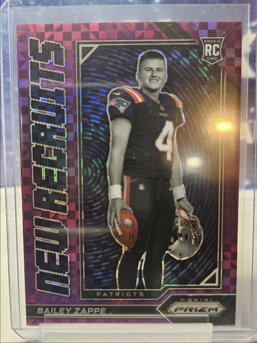 2022 Prizm New Recruits Rookie Purple Power Bailey Zappe RC /49 WHC389