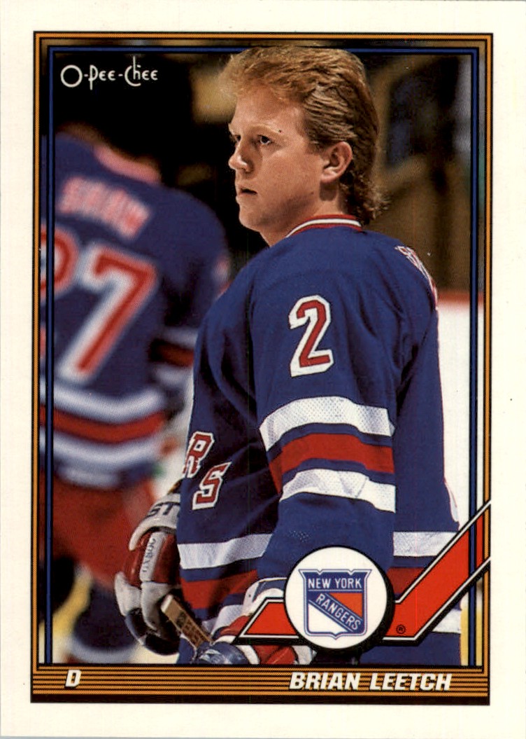 ■NHL Brian Leetch　ブライアン・リーチ Mirror Blue 1991-92 O-Pee-Chee NHL Brian Leetch #108 | eBay