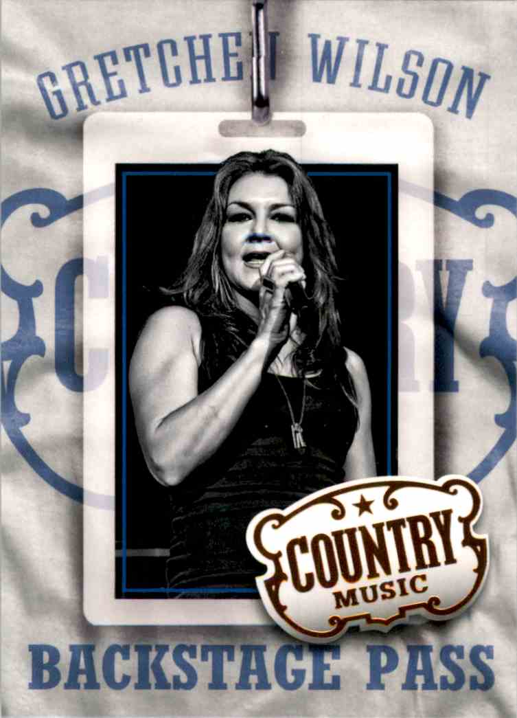 2015 Country Music Backstage Pass Retail Gretchen Wilson #4 card front image