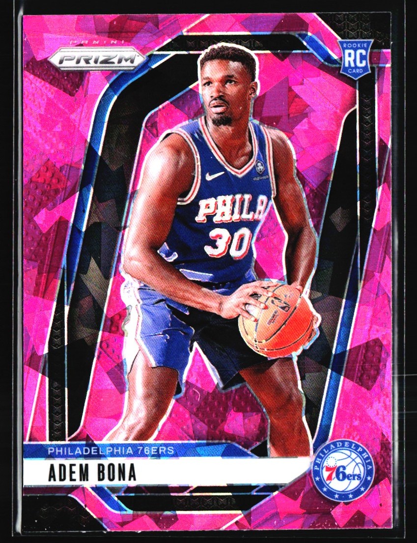 2024-25 Panini Prizm Pink Cracked Ice Adem Bona Rookie