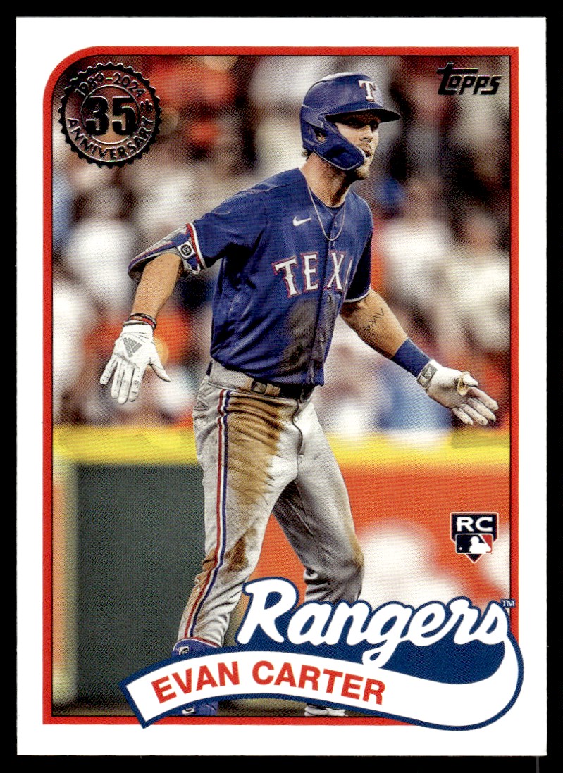2024 Topps 1989 Baseball 35th Anniversary Evan Carter #89B2-45 on