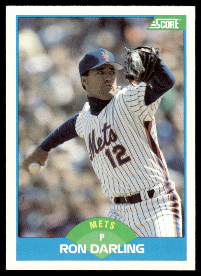 Ron Darling Rangers 1989 Score Ron Darling #180 on Kronozio