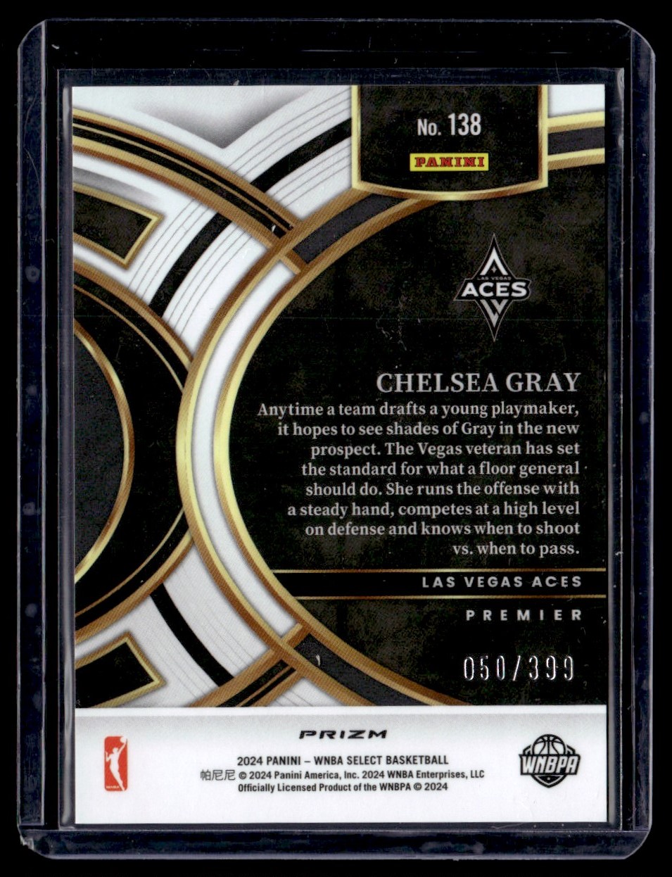 2024-25 Panini Select WNBA Red Blue Chelsea Gray 50/399 #138 | eBay