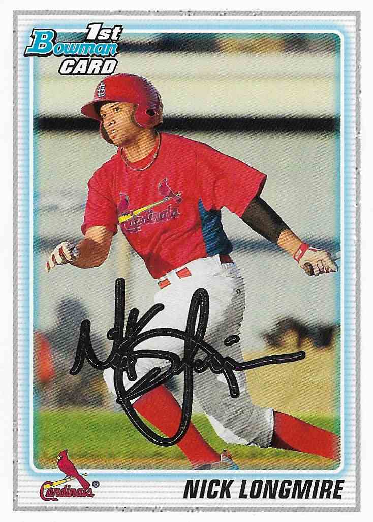 2010 Bowman Draft Picks & Prospects Nick Longmire #BDPP22