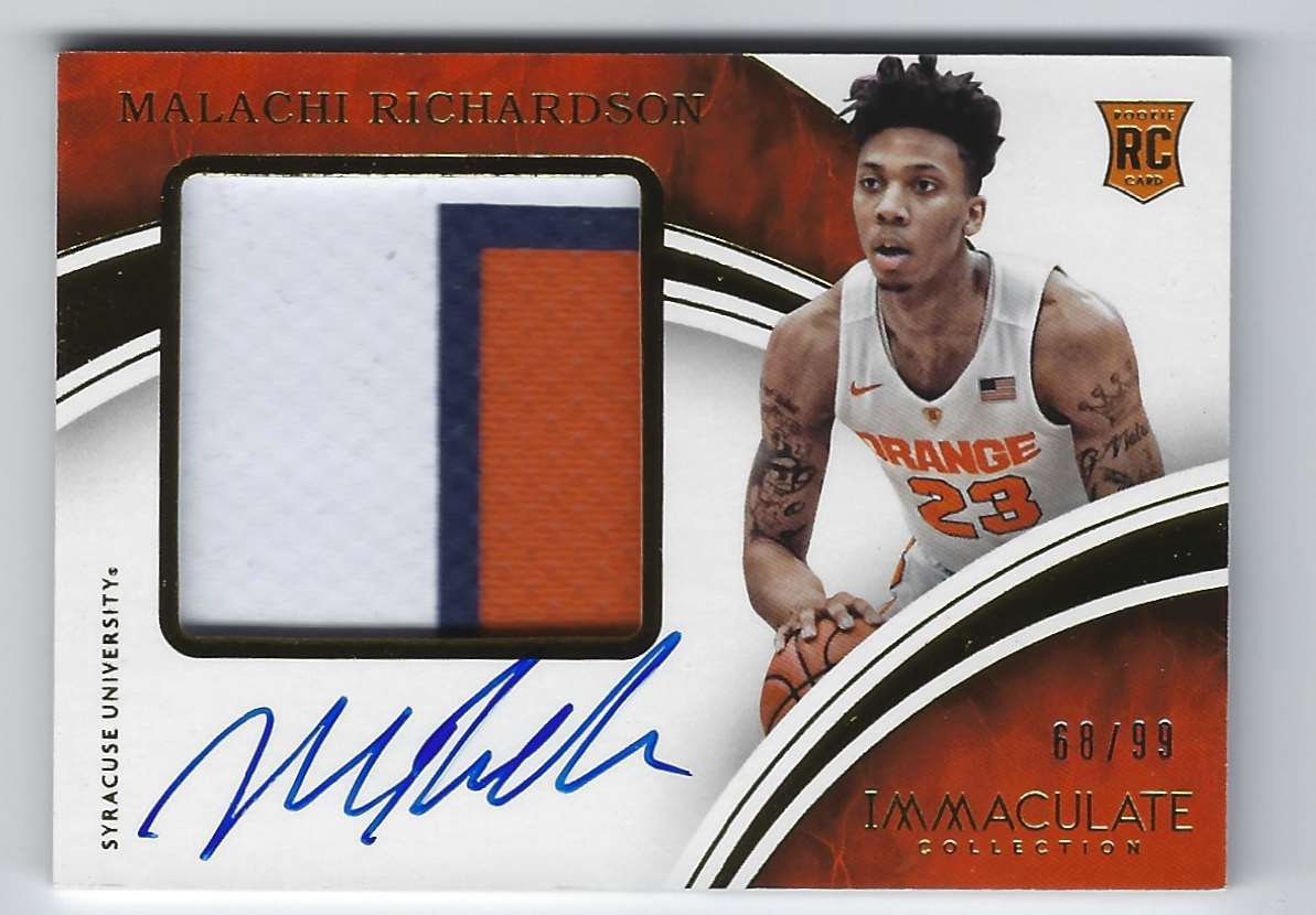 2016-17 Immaculate Collection Collegiate Malachi Richardson #51 card front image
