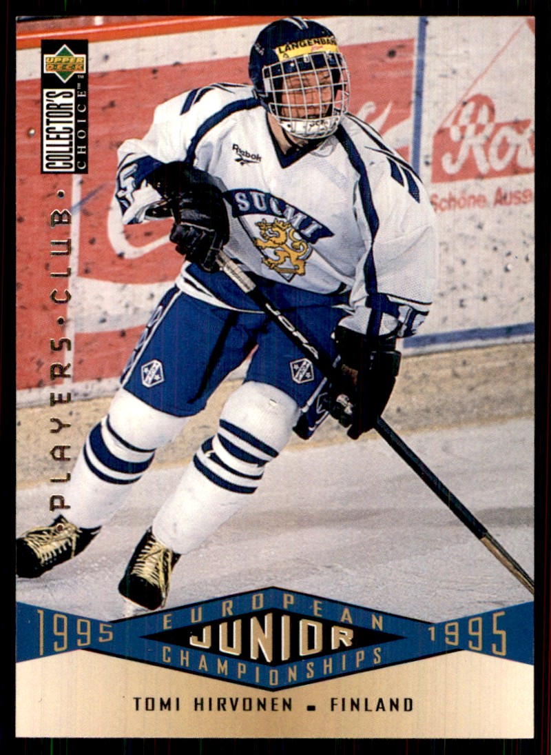 1995-96 Collector's Choice Player's Club Tomi Hirvonen Finland