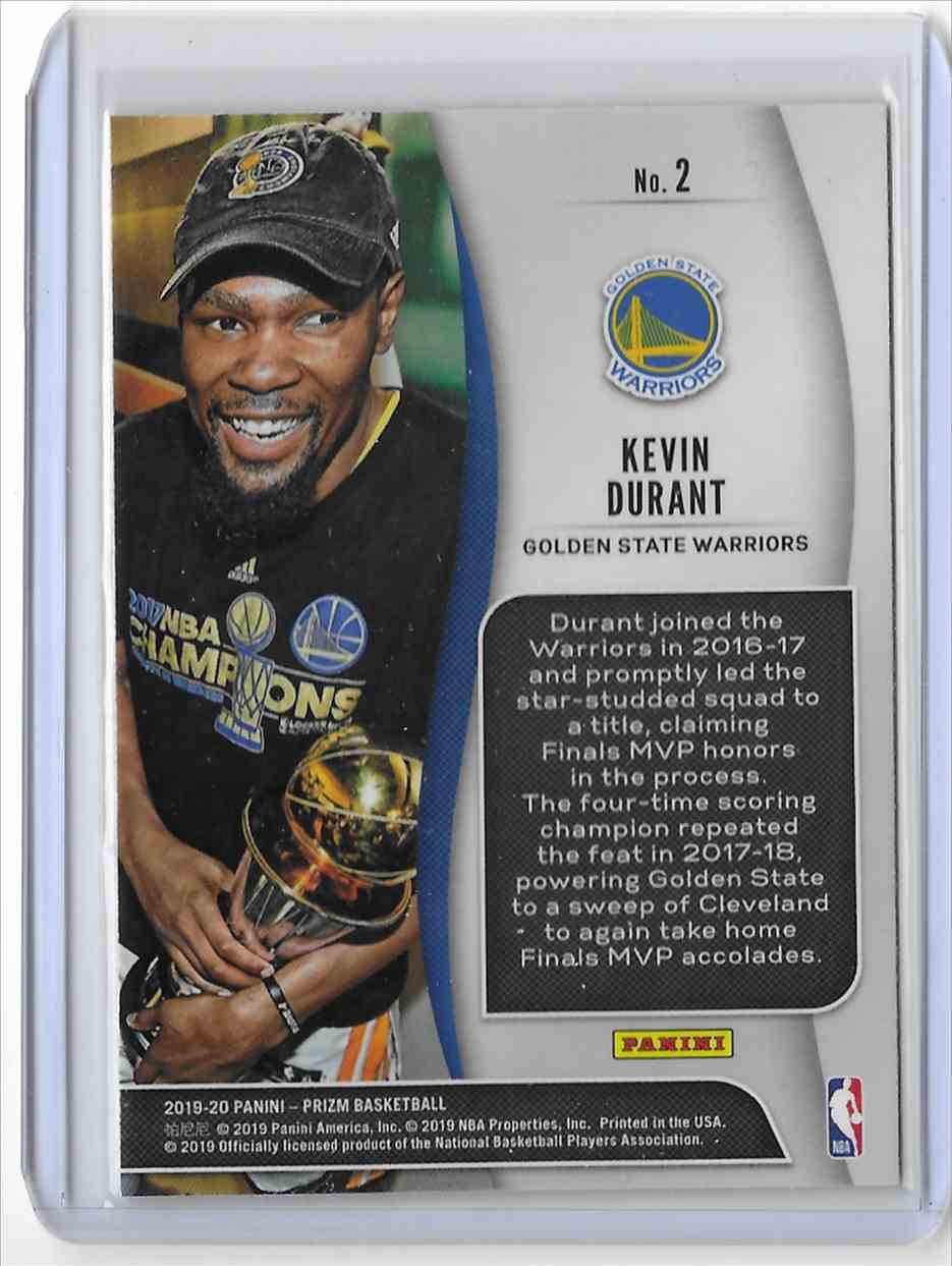 2019-20 Panini Prizm NBA Finalists Kevin Durant Golden ...