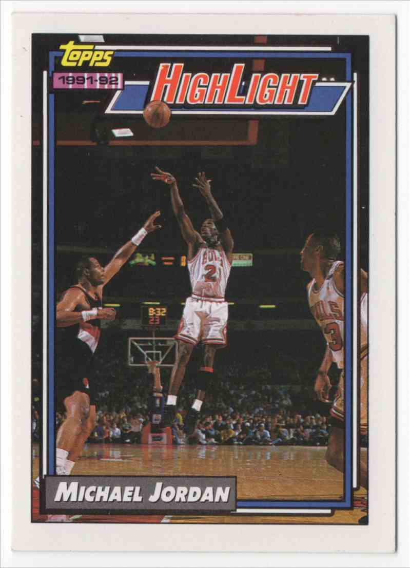 michael jordan topps 1991 92 highlight